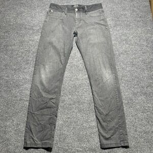 Oakley Jeans Mens 31x32 Gray Slim Fit Casual Nice Fade Flat Front Straight Leg